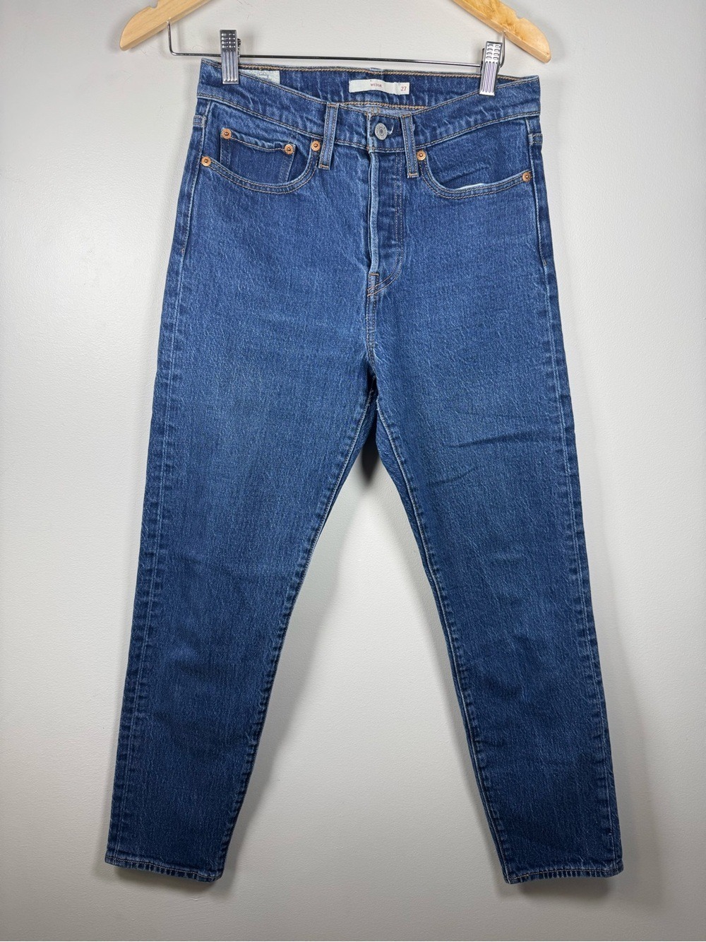 Levi's Wedgie  Dark Blue Ankle Crop Jeans 27